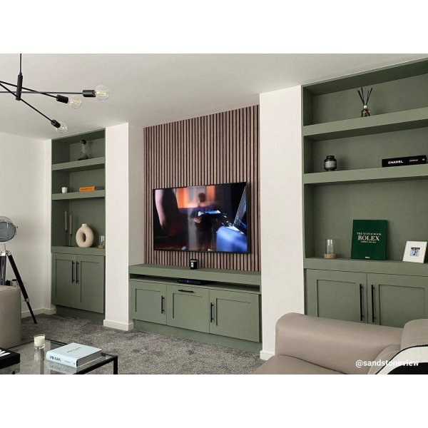 Tr�lamell akustikpaneler | 2700x600x21mm | Valn�t