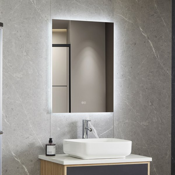 Badrumsspegel med LED-lyse & anti-fog | Touch-styrning Badrumsspegel med LED-lyse & anti-fog | Touch-styrning