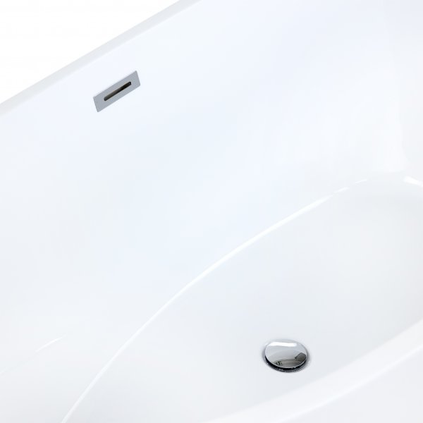 Fristende badkar 170cm | Lucite akryl | Runda former | A-35