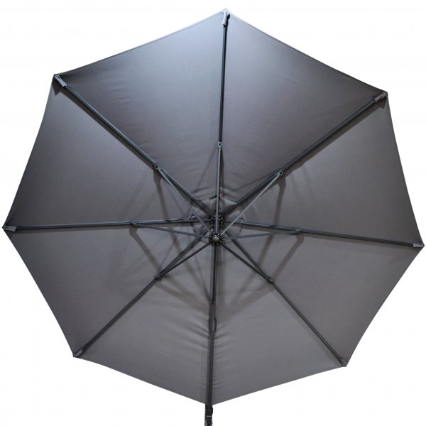 Stort premiumparasoll 4x4m med granitfot | Gr�