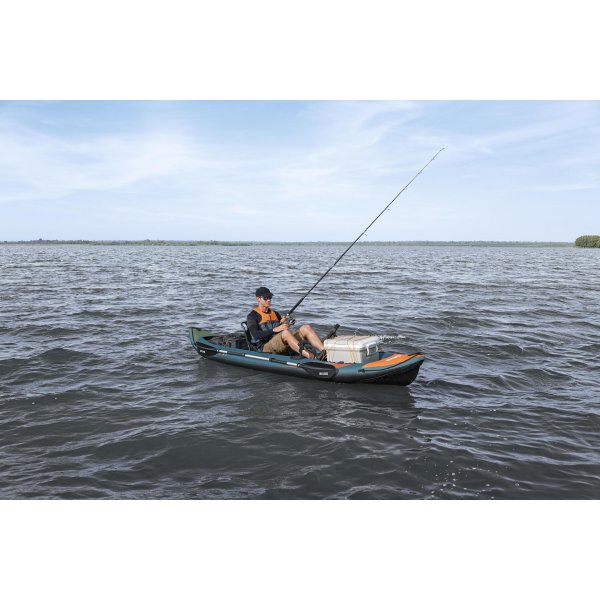 HydroForce Angler Elite Fiskekajak 380×99 cm | Fish ruler, ripstop & komplett set | Bestway (65197) HydroForce Angler Elite Fiskekajak 380×99 cm | Fish ruler, ripstop & komplett set | Bestway (65197)