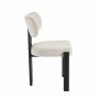 Matstol i beige tyg med svarta metallben | Callum 4-Pack Matstol i beige tyg med svarta metallben | Callum 4-Pack