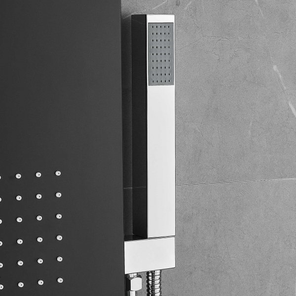 Duschpanel i svart rostfritt stål | Lexi Duschpanel i svart rostfritt stål | Lexi