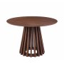 Runt matbord 120 cm i brunbetsad ek med plats f�r 4�5 personer | Inez