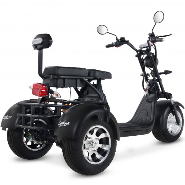 Trehjulig fatscooter 2000W | LG litiumbatteri | Mopedklass 1