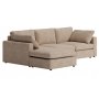 Moby divansoffa m�rkbeige | Lyxig soffa med v�ndbar divan och pocketfj�drar