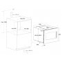Integrerad vinkyl 17 flaskor | Push-to-Open | Inverterkompressor | 36 dB tystg�ende