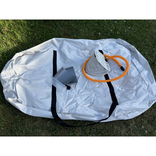 Katamaran Gummibt 300 cm | Uppblsbar bt fr 4 personer | Lyfco