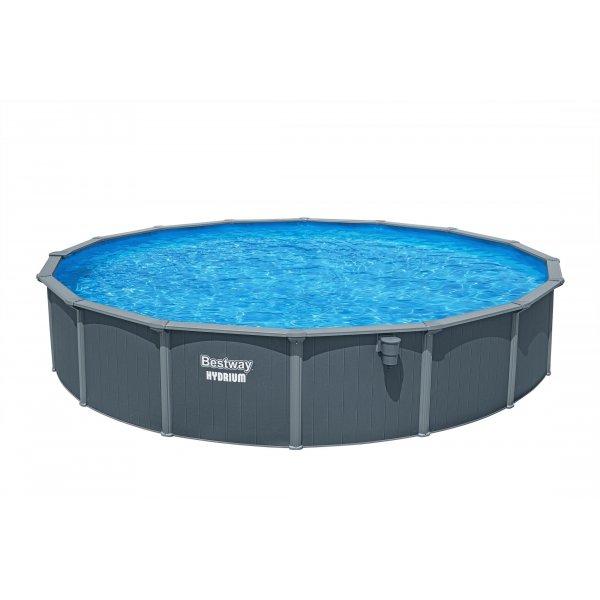 Bestway Hydrium pool ovan mark �7,32 m � 132 cm djup | St�lpool (561RP)
