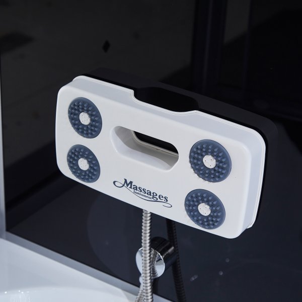 Rektangul�r duschkabin med jacuzzi-badkar