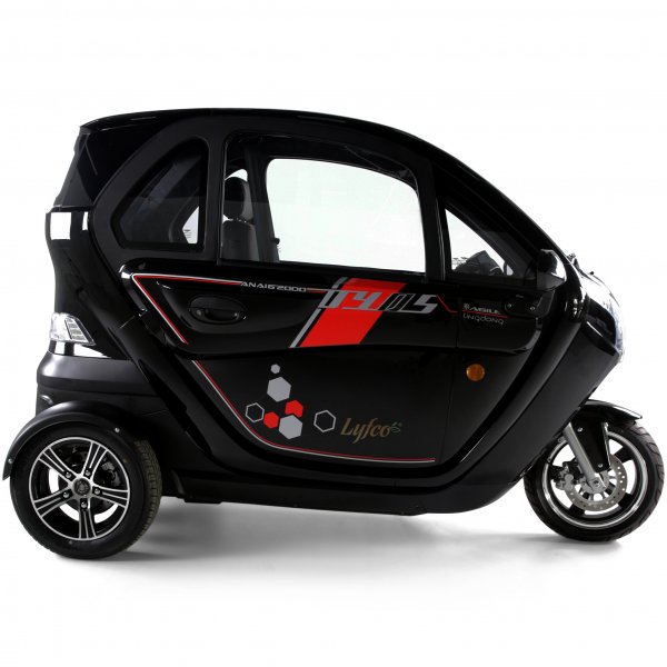 Elmopedbil trehjulig 2000W | Klass 1 | 45 km/tim | Svart Elmopedbil trehjulig 2000W | Klass 1 | 45 km/tim | Svart