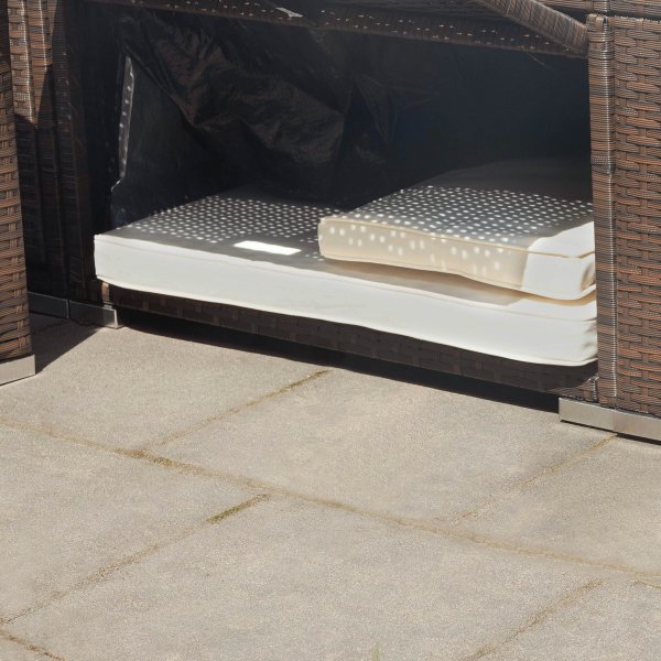 Stor loungegrupp utembler | Smart inbyggd frvaring | Konstrotting