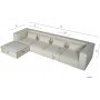 Mittmodul Vit | Bouclétyg & modulsoffa | Nees Mittmodul Vit | Bouclétyg & modulsoffa | Nees