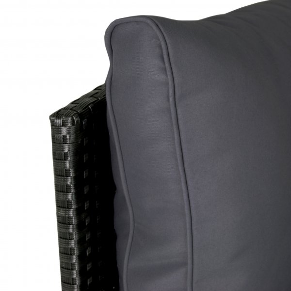 Stor rund loungegrupp | Inbyggd dynfrvaring | 6 sittplatser