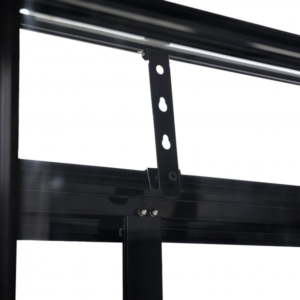 Högt miniväxthus | 4mm säkerhetsglas | Svart Högt miniväxthus | 4mm säkerhetsglas | Svart