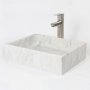 Marmorhandfat 45x35cm | 100% natursten | Unika skiftningar