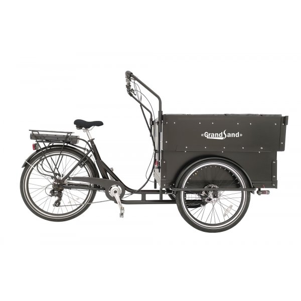 Extra stor el-Lådcykel | Cargobike med Kapell, 250W Motor & LG-Batteri | Svart Extra stor el-Lådcykel | Cargobike med Kapell, 250W Motor & LG-Batteri | Svart