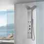 Duschpanel med massage-jets | Borstat rostfritt st�l