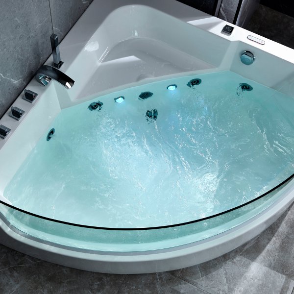 Bubbelbadkar hörn med underhållsvärme | 150x150cm | BK-058 Bubbelbadkar hörn med underhållsvärme | 150x150cm | BK-058