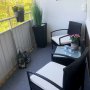 Utembler fr balkong | Bord och 2 stolar | Konstrotting