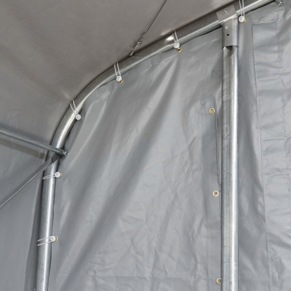 Lagert�lt 7x14m | 3,8m h�jd | 98m� 620g/m� | Med takpanel | PVC - Gr�