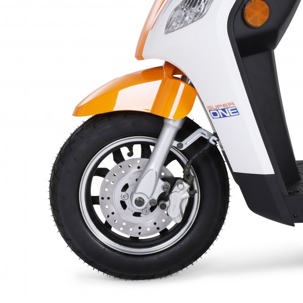 Promenadscooter 1100W | Terränghjul | Orange/Vit Promenadscooter 1100W | Terränghjul | Orange/Vit