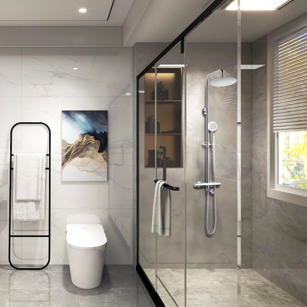 Takduschset med badkarsblandare | Brusa 2.0 - Krom - FYNDVARA