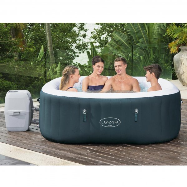 Lay-Z Spa Ibiza AirJet | Bestway uppblsbart spabad 4-6 personer