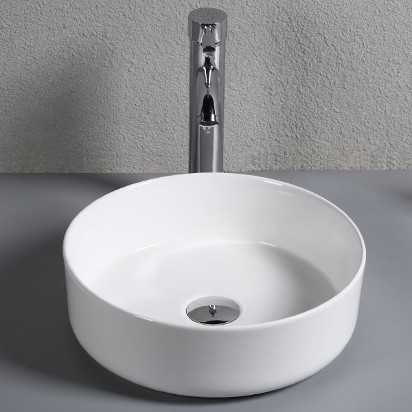 Runt handfat / tvättställ för bänkskiva Runt handfat / tvättställ för bänkskiva