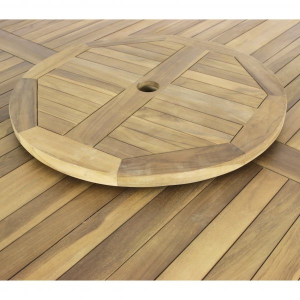 Runt utebord 180 cm | 8 stolar teak |�Lyfco Ut�