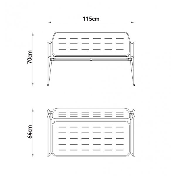 Loungegrupp i st�l | Svart loungeset med bord, stol och b�nk | Isac