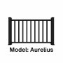 Altanstaket 150x100 cm | Pulverlackerad och robust design | Passar till Aurelius/Linius