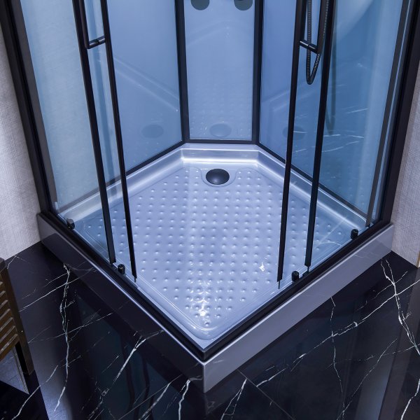 Lyxig duschkabin med massage, belysning, bluetooth - Gr�