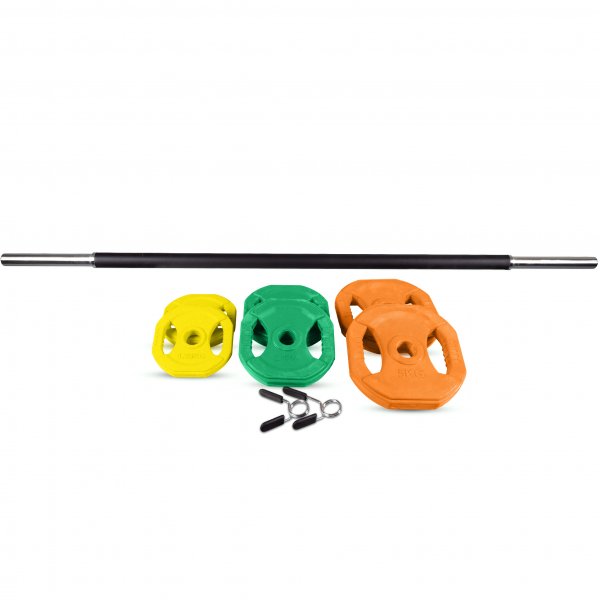 Aerobic Pump skivstång | Set med 20kg vikter | För hemmaträning Aerobic Pump skivstång | Set med 20kg vikter | För hemmaträning