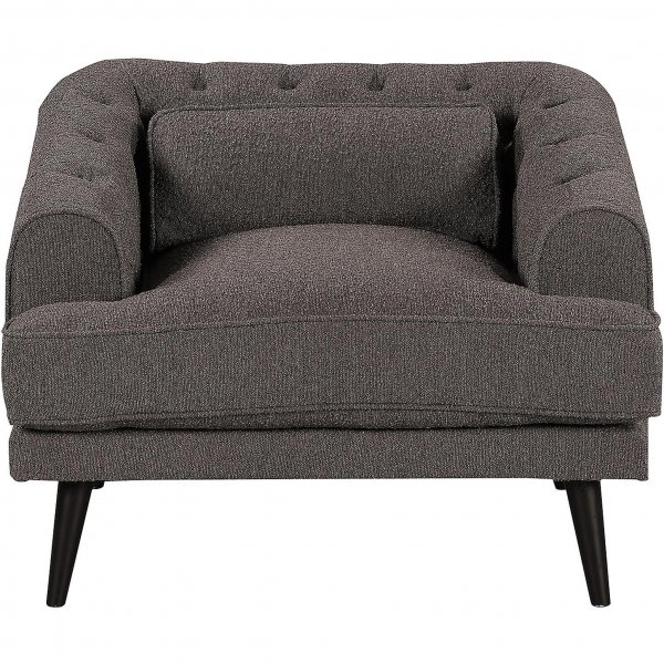 Elegant textilfåtölj | Celeste Bouclé - Grå Elegant textilfåtölj | Celeste Bouclé - Grå