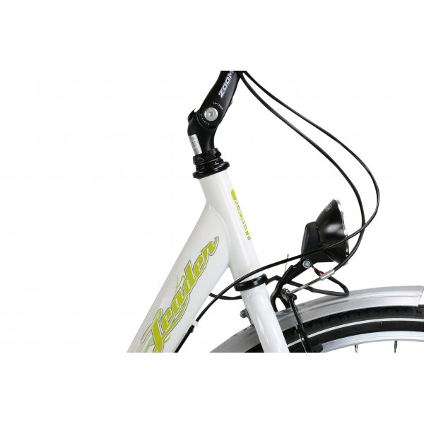 Damcykel 28\\\" 3vxl med fotbroms - Vit/grön Damcykel 28\\\" 3vxl med fotbroms - Vit/grön