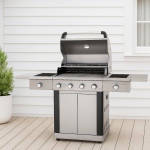 Gasolgrill premium i rostfritt stål | 5 gasolbrännare | 1st IR-brännare | Dallas Gasolgrill premium i rostfritt stål | 5 gasolbrännare | 1st IR-brännare | Dallas