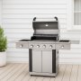 Gasolgrill premium i rostfritt stl | 5 gasolbrnnare | 1st IR-brnnare | Dallas