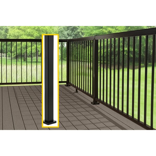 Stolpe till aluminiumstaket | 50501070 mm | Linius