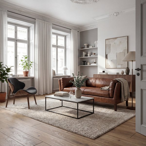 Soffa 3-sits | Vintagebrunt konstläder, skumstoppning & trästomme | Heritage Soffa 3-sits | Vintagebrunt konstläder, skumstoppning & trästomme | Heritage
