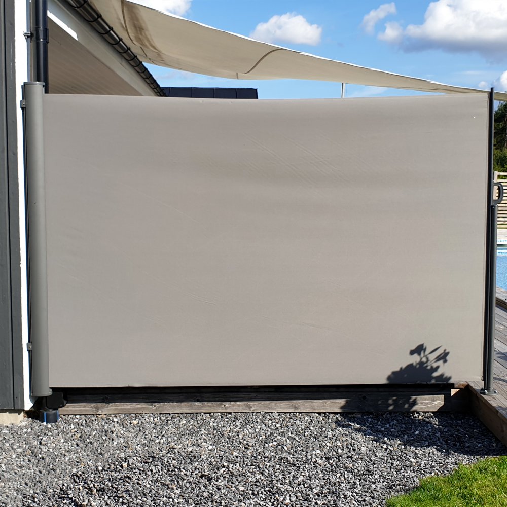 Sidomarkis 1,6x3m | Sol-, vind- och insynsskydd | Grå | Metalcraft | Sidomarkis 1,6x3m - Grå