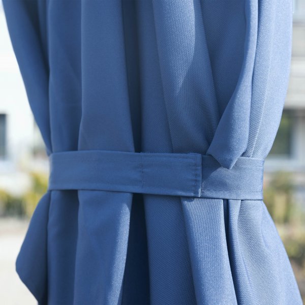 Rektangulrt premiumparasoll 3x4m med vev | Bl