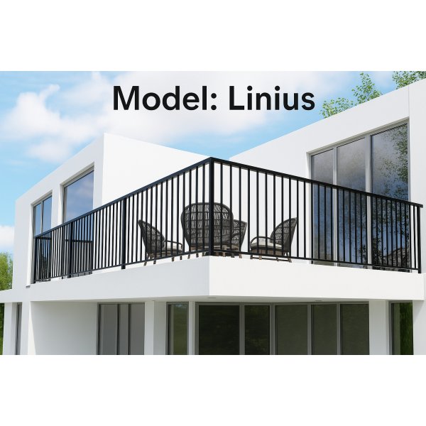 Altanstaket 180x100 cm | Pulverlackerad och robust design | Passar till Aurelius/Linius