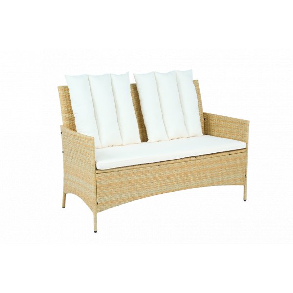 Loungegrupp med bord i beige – 2 stolar & 2-sitssoffa | Gillinge Loungegrupp med bord i beige – 2 stolar & 2-sitssoffa | Gillinge