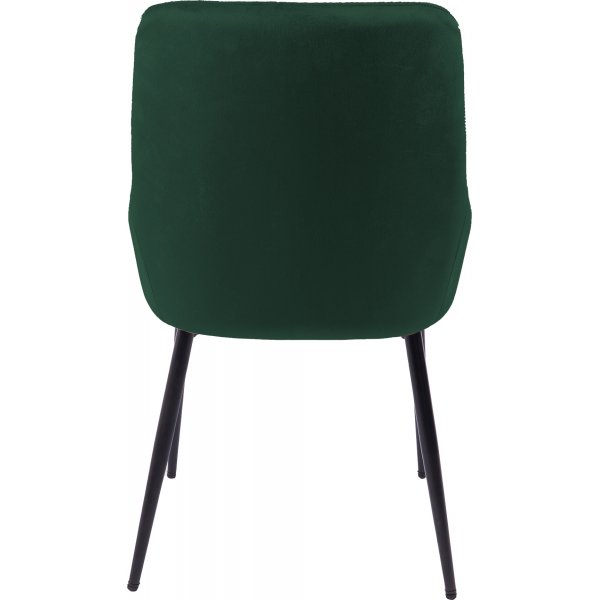 Theo Stol – Mörkgrön sammet med svarta metallben | Modern komfort & design Theo Stol – Mörkgrön sammet med svarta metallben | Modern komfort & design