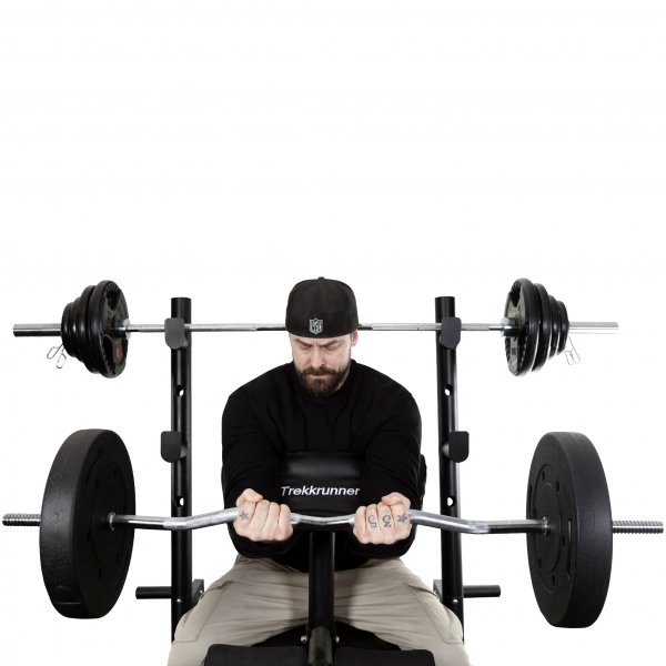 Curlstång 130cm | 25mm hål | Perfekt för hemmaträning Curlstång 130cm | 25mm hål | Perfekt för hemmaträning