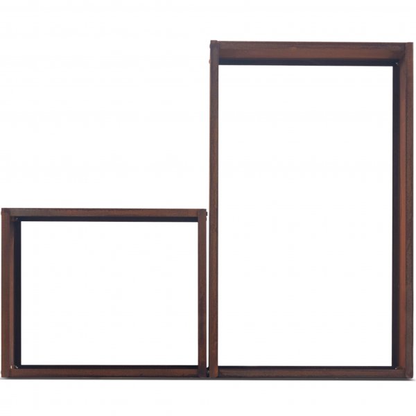 Vedhylla 3mm cortenstål | Rektangulär Vedhylla 3mm cortenstål | Rektangulär