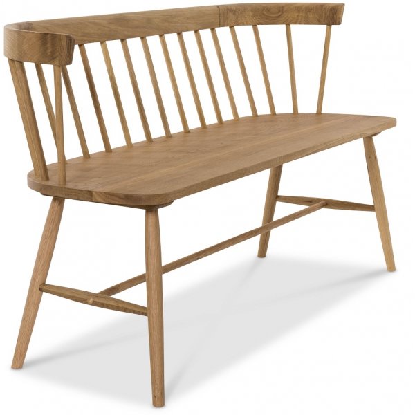Pinnsoffa 142 cm i massiv oljad ek | Sandhamn