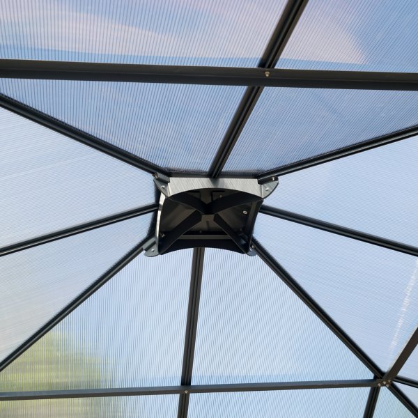 Premium-paviljong med tak i kanalplast - 3x3m - FYNDVARA Premium-paviljong med tak i kanalplast - 3x3m - FYNDVARA