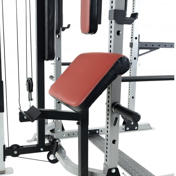 Skivstångsställning med träningsbänk Skivstångsställning med träningsbänk